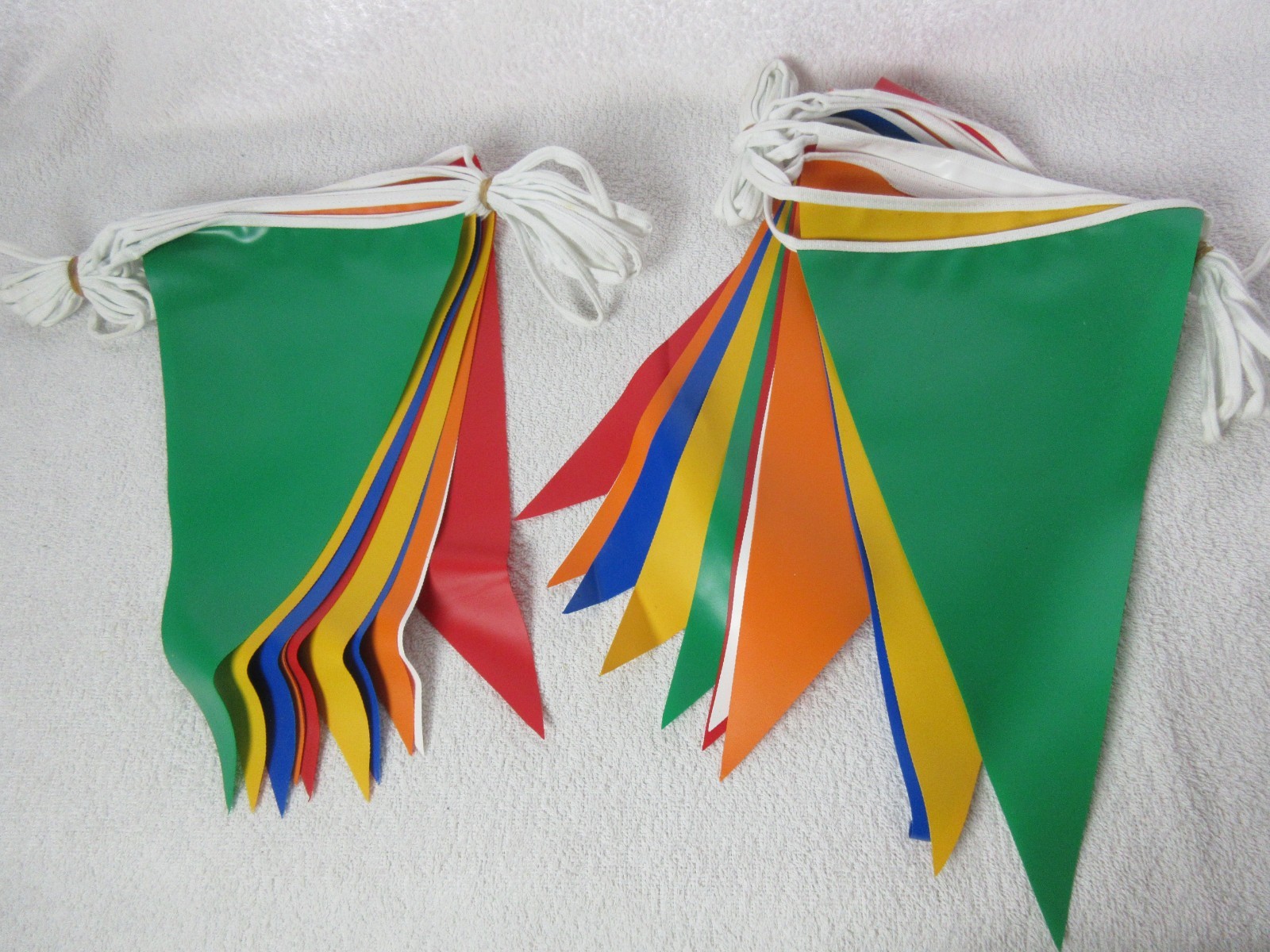 Multicoloured Outdoor Bunting, 11 Metres, Green Yellow Blue Orange White & Red