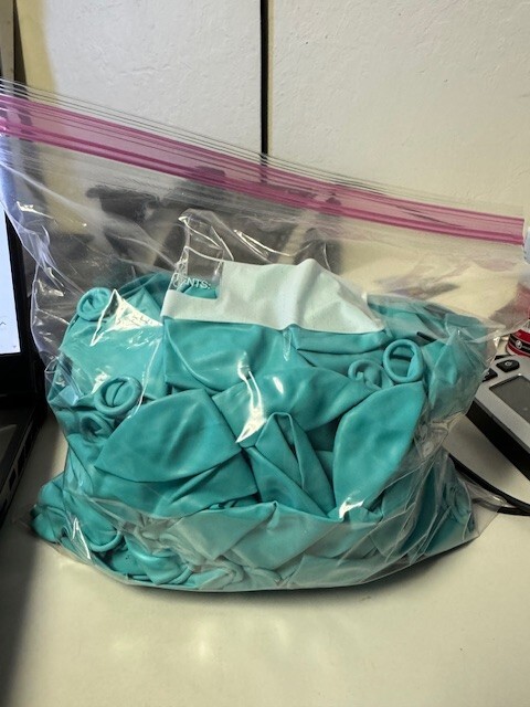 Bulk Lot of Light Blue Latex Balloons 100+ Party Decoration New!!!