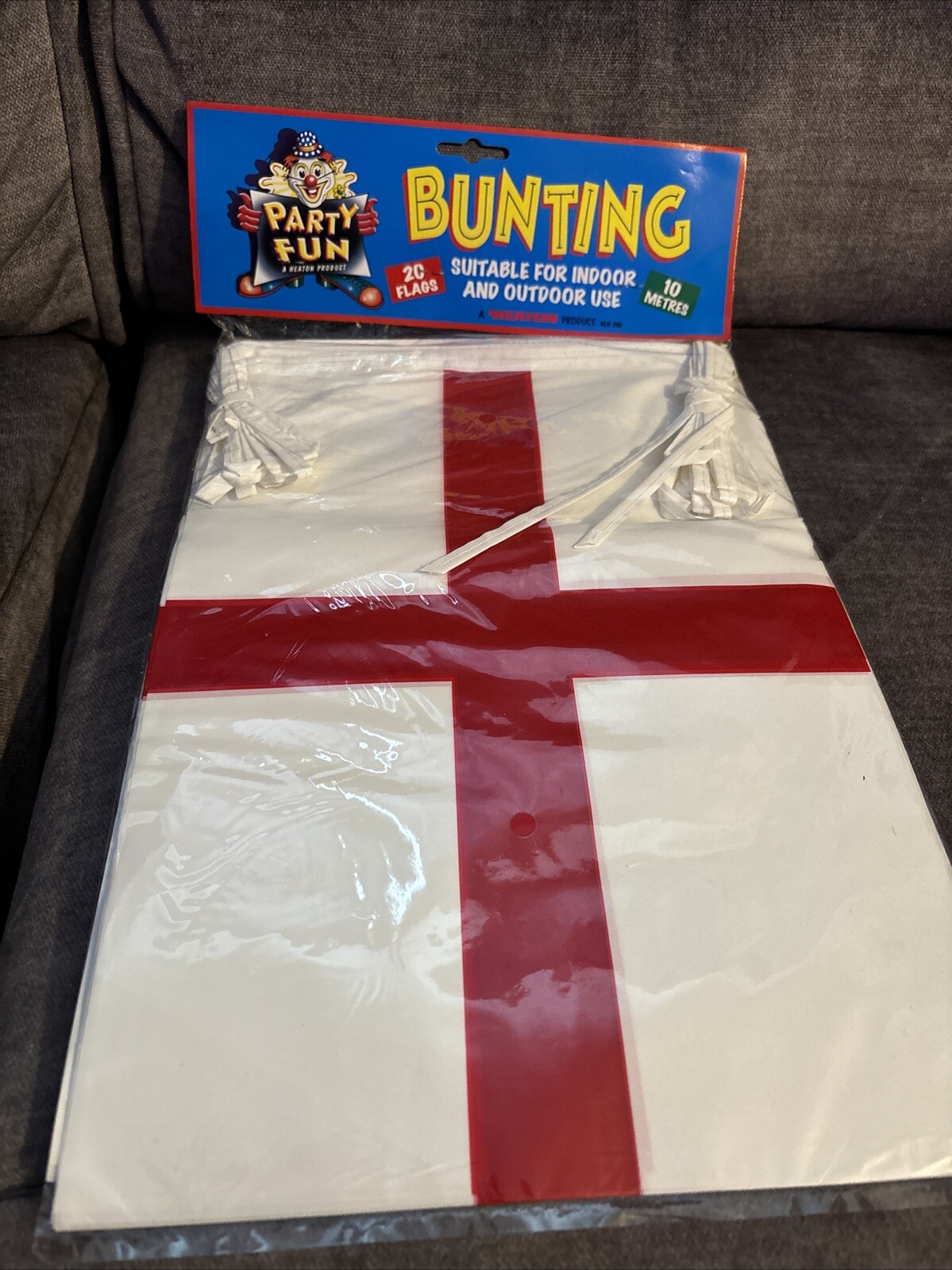 St George Flag – 2 x Packs of Bunting 10 m 20 Flags