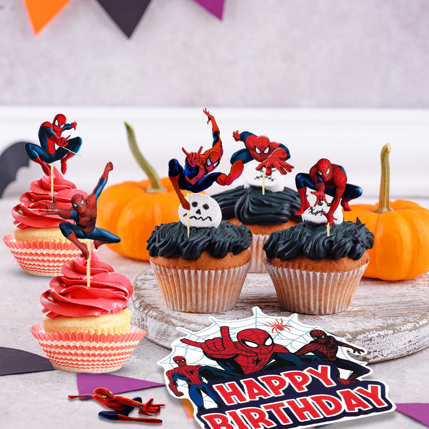 Spider Man Party Decorations Marvel Party Supplies Balloons Tablecloth Backdrop
