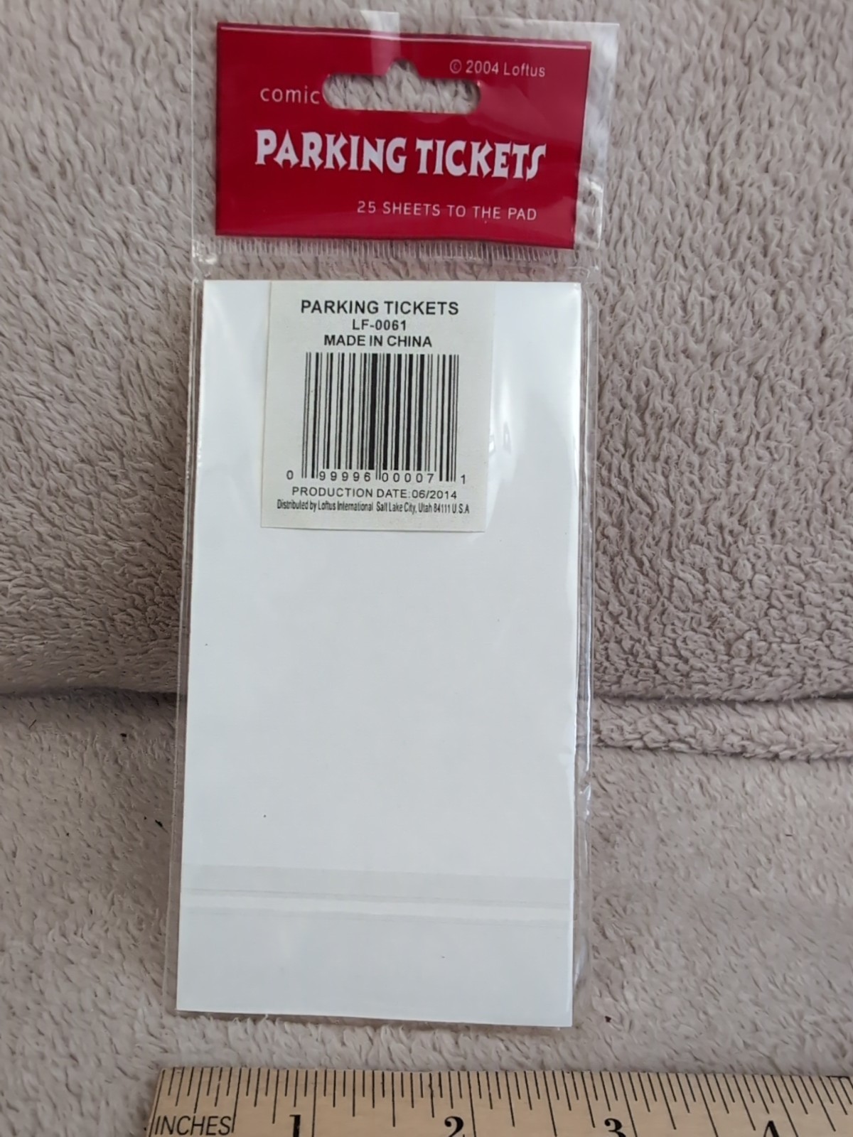 Pack Of 25 FAKE PARKING TICKETS Joke Gag Prank