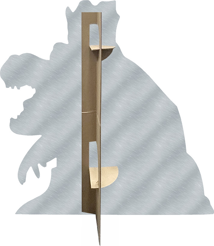 SP13638 New Orleans Gator Alligator Mardi Gras Parade King Cardboard Cutout Stan