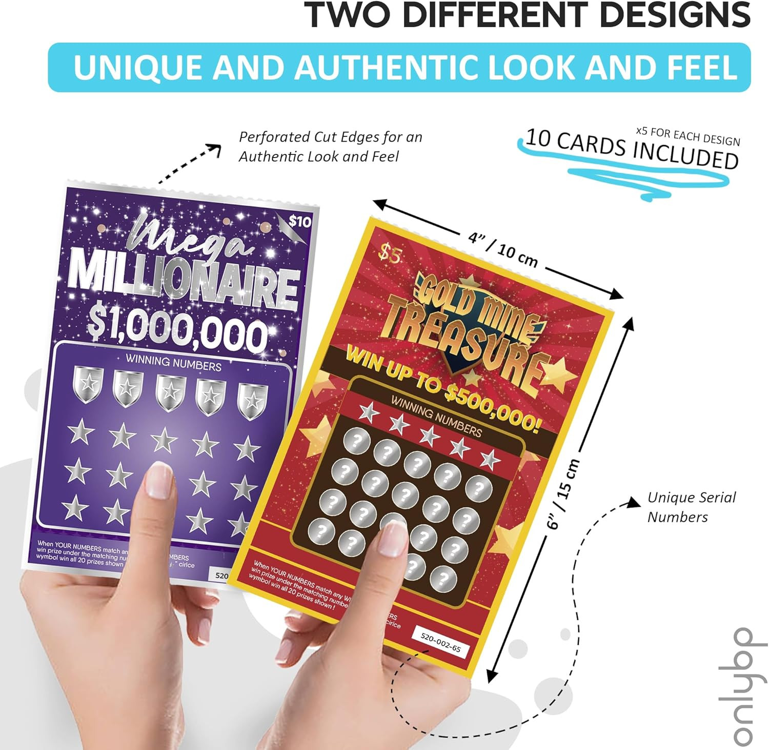 ® 10 Fake Lottery Tickets and Scratch off Cards That Look Real – Winning $1M and