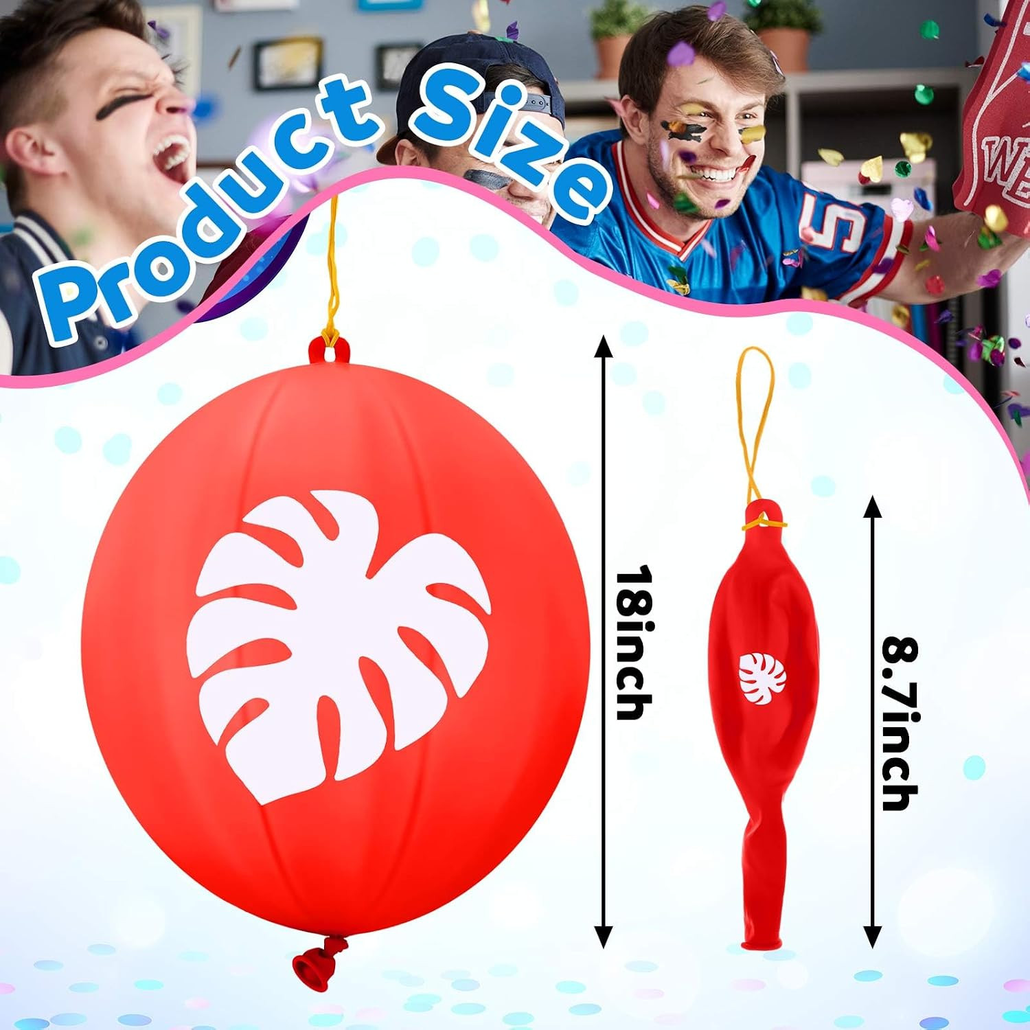 30 Pcs Cartoon Punch Balloons Bulk for Party Game Favors 18 Inch Punching