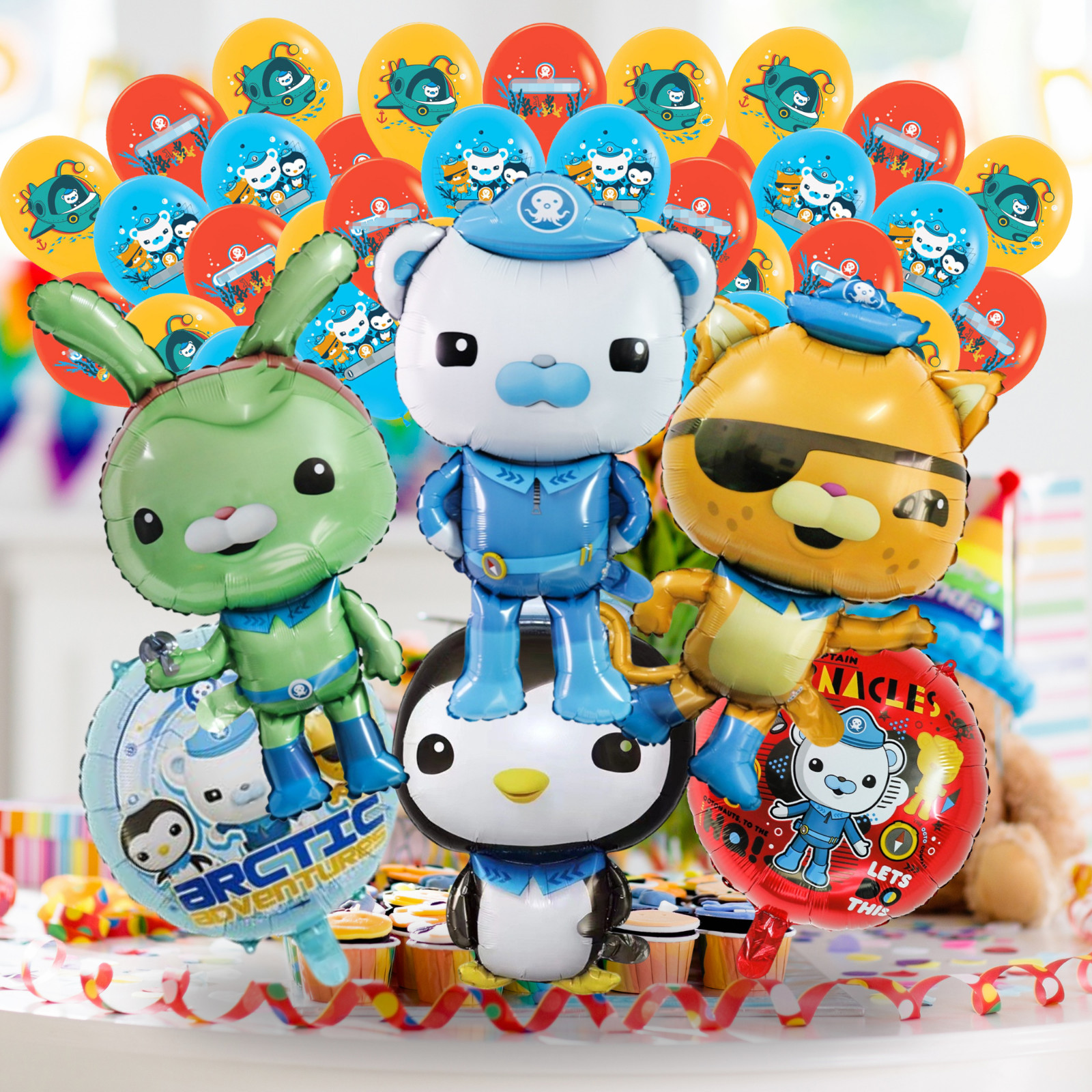 OCTONAUTS BIRTHDAY PARTY CUPCAKE TOPPER BALLOON CAKE party decoration theme idea