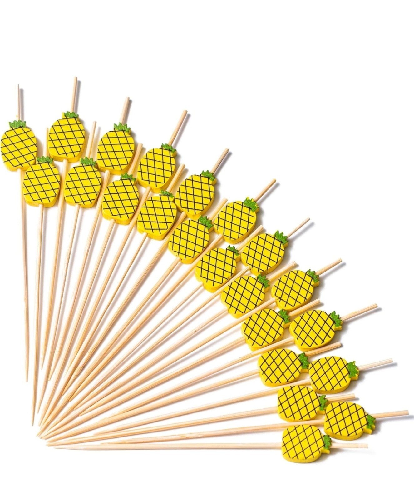 Cocktail Picks 4.7 Inch 200Pcs Fancy Skewers Toothpicks for Appetizers Go