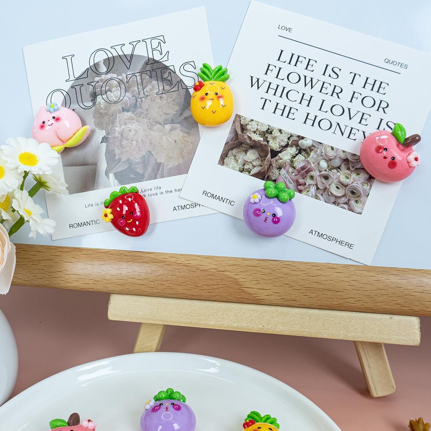 10Pcs 3D Cute Shiny Fridge Magnets – Five Creative Fruit Appearances?Stylish Mag