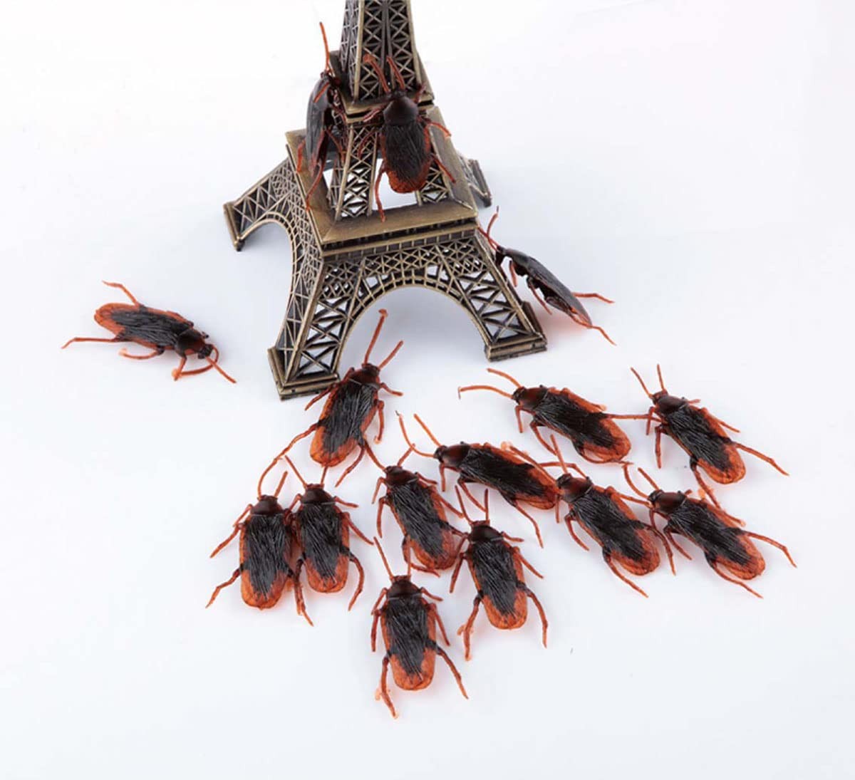 30PCS Prank Fake Cockroach Roach Insects Mock Joke Toys Prank Scary Trick Bug…