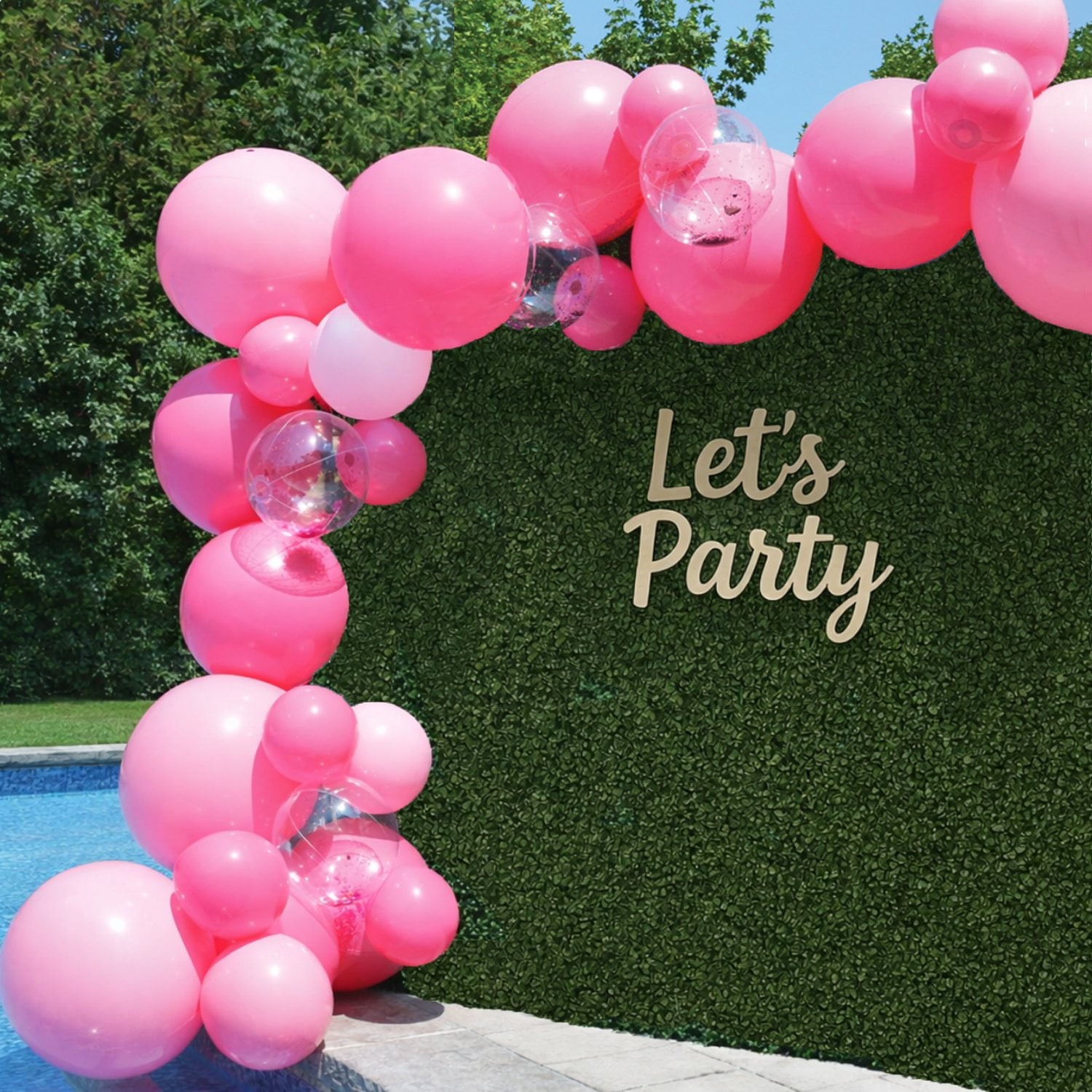 PartyAire 18′ Reusable PVC Balloon Arch, 28 pc. Pink Paradise SAMEDAYSHIP!!