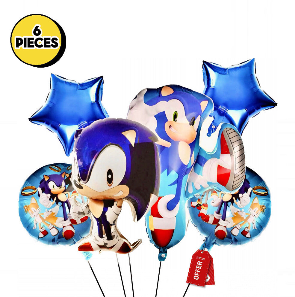 39pcs Sonic The Hedgehog Balloons Sonic Birthday Party Decoration Sonic Party