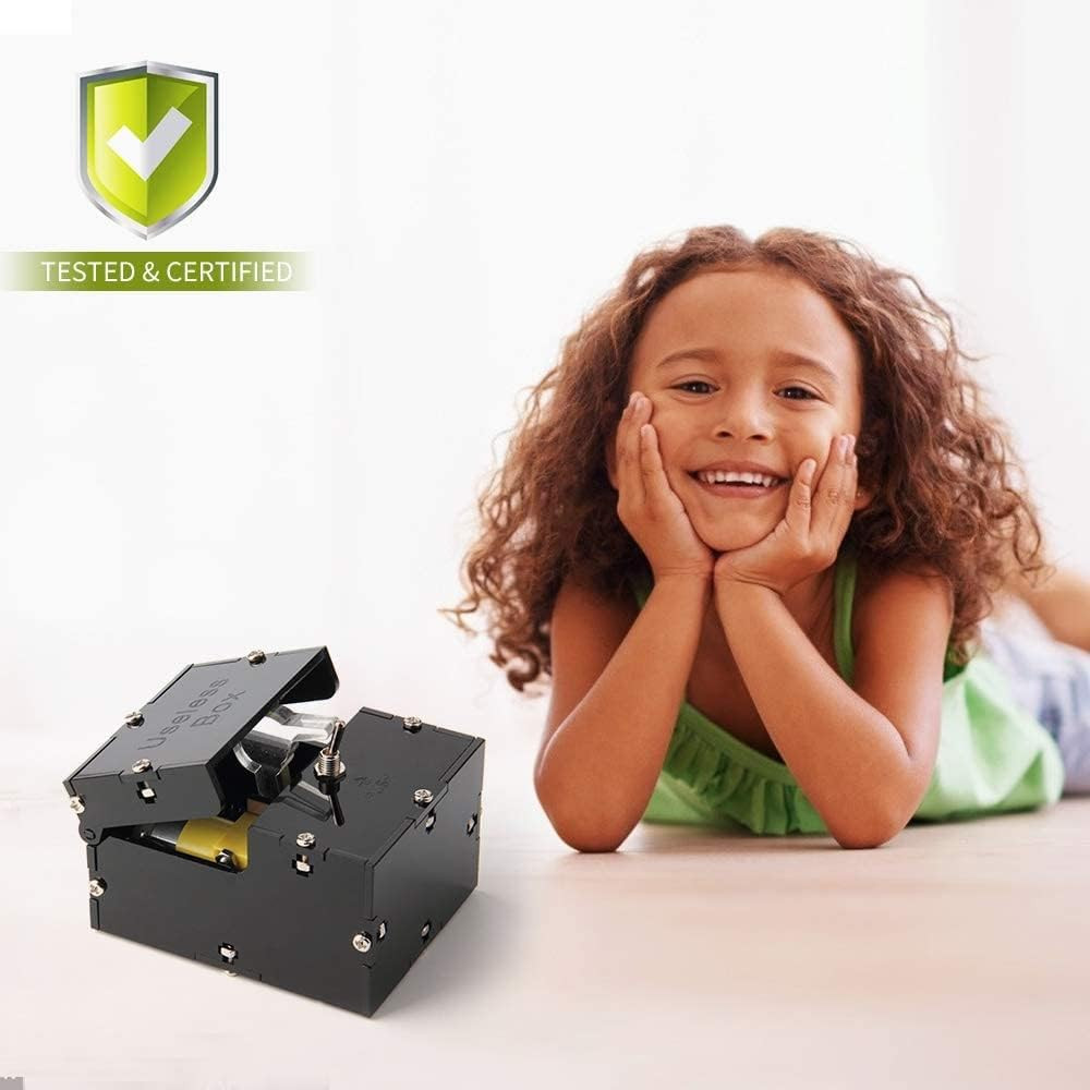 Sansheng Useless Box,Fully Asembled Mini Edition Useless Box for Birthday and Pa