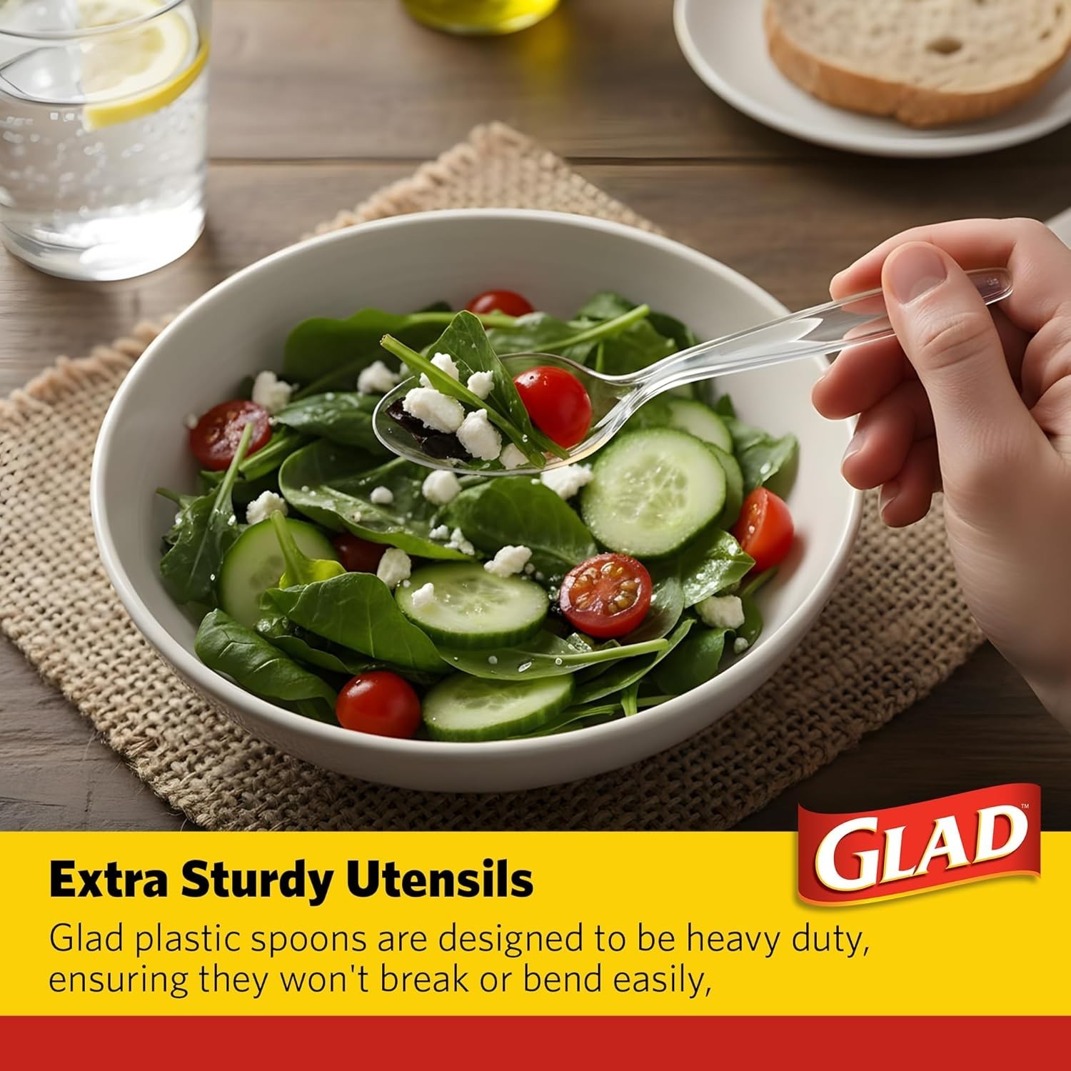 Versatile 24 Pack Clear Plastic Disposable Spoons – Perfect for Every Occasion