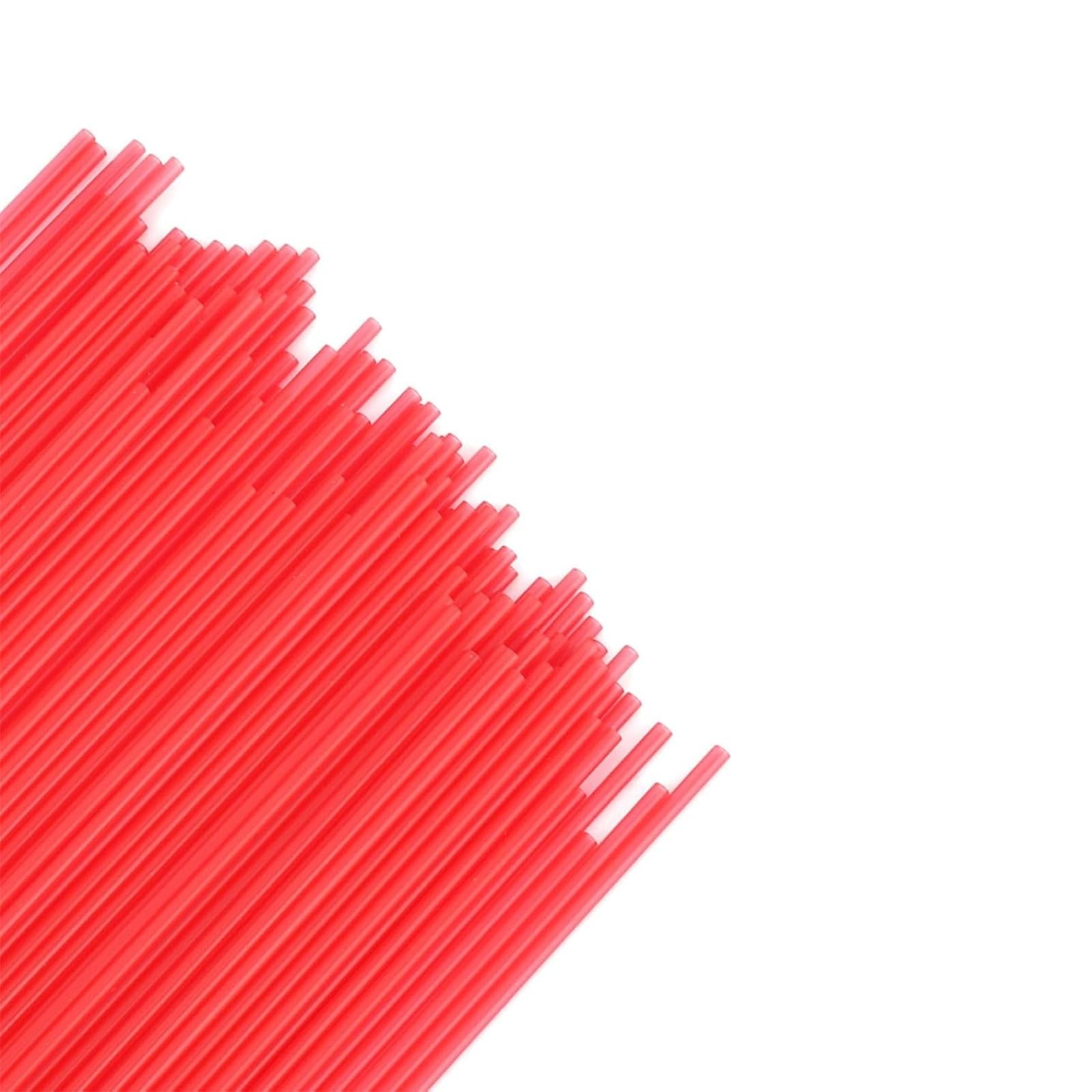 100 Pcs Red Plastic Spray Can Straws 4.7 Inch Long Replacement Nozzles