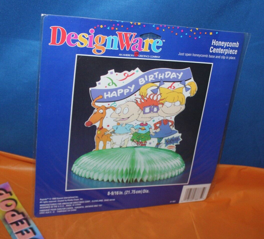 DesignWare Rugrats Viacom Happy Birthday Honeycomb Table Centerpiece 1998