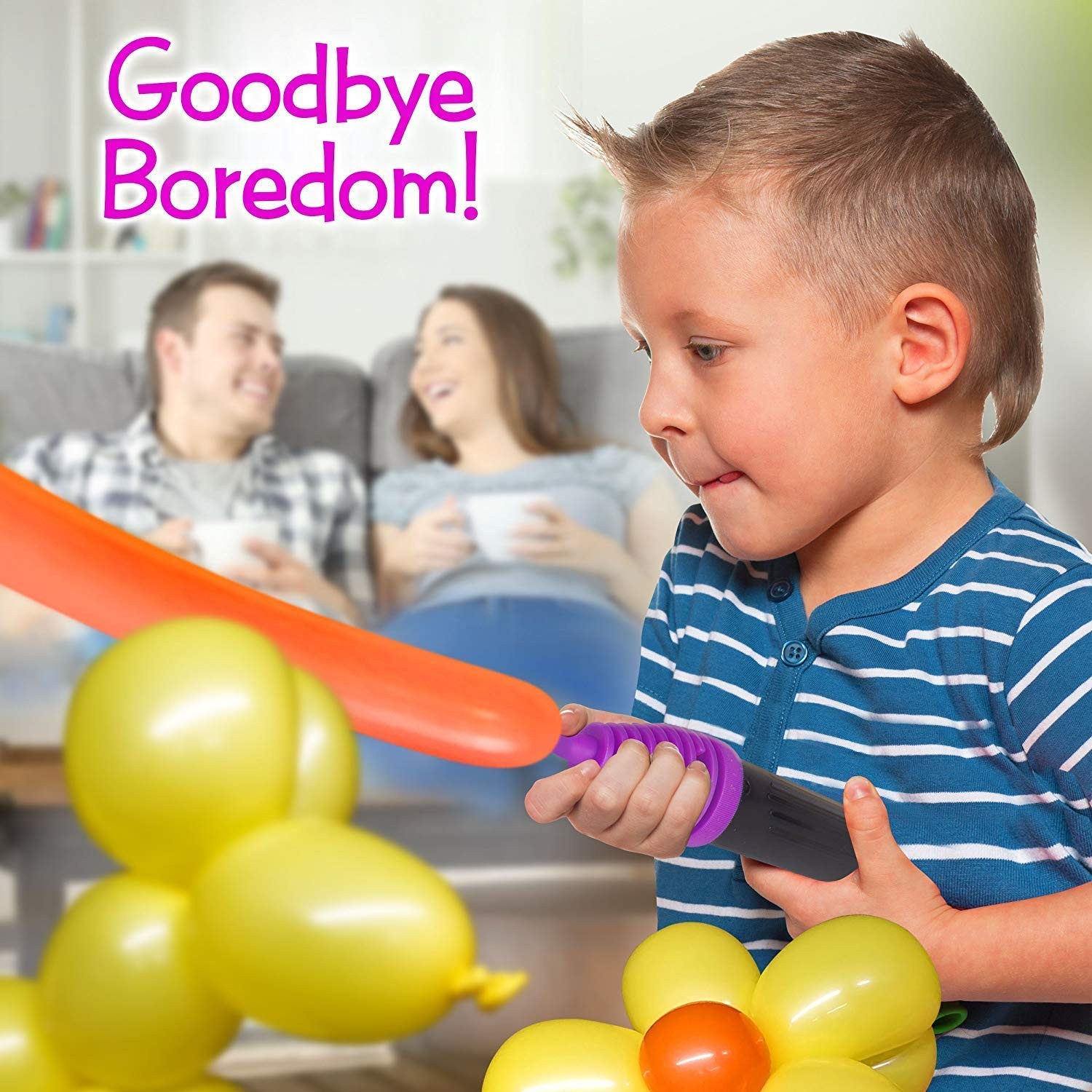 Portable Hand Held Round Nozzle Pump for Quickly Filling Inflatables, Balloon…
