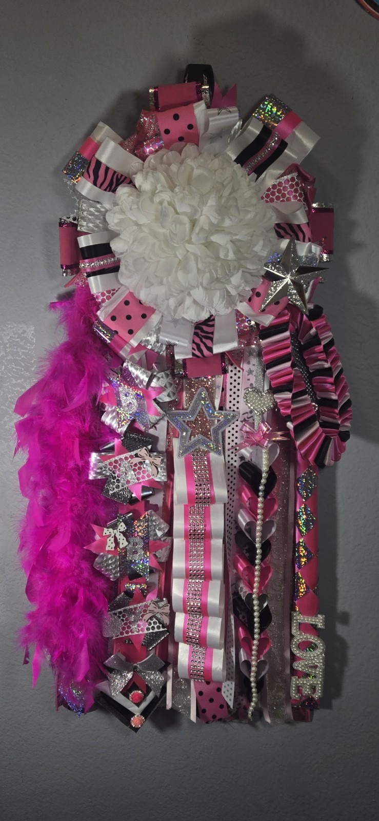 Homecoming Mum Multicolor Ribbon Garland Streamers Fabric Ribbon Party Decor