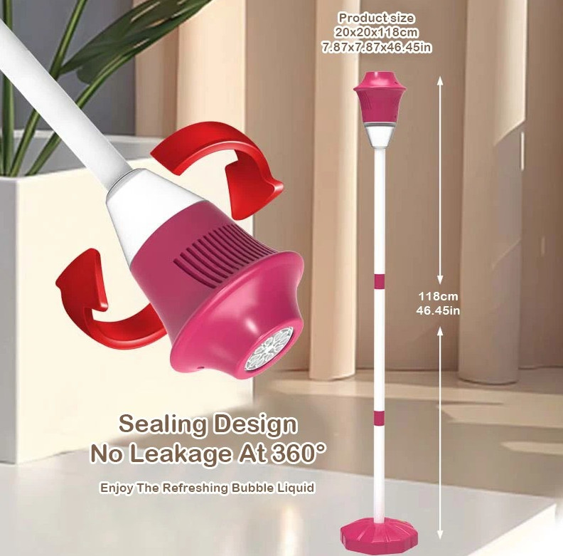 1pc Automatic Street Light Bubble Machine with LED Light for Party & Wedding