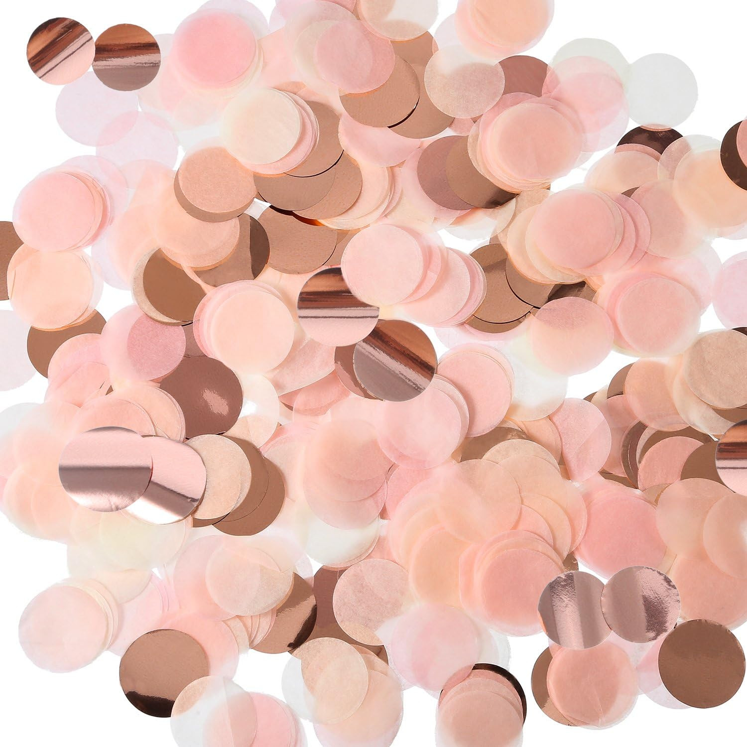 Rose Gold Pink Confetti Tissue Paper Table Confetti, 1.76 Oz