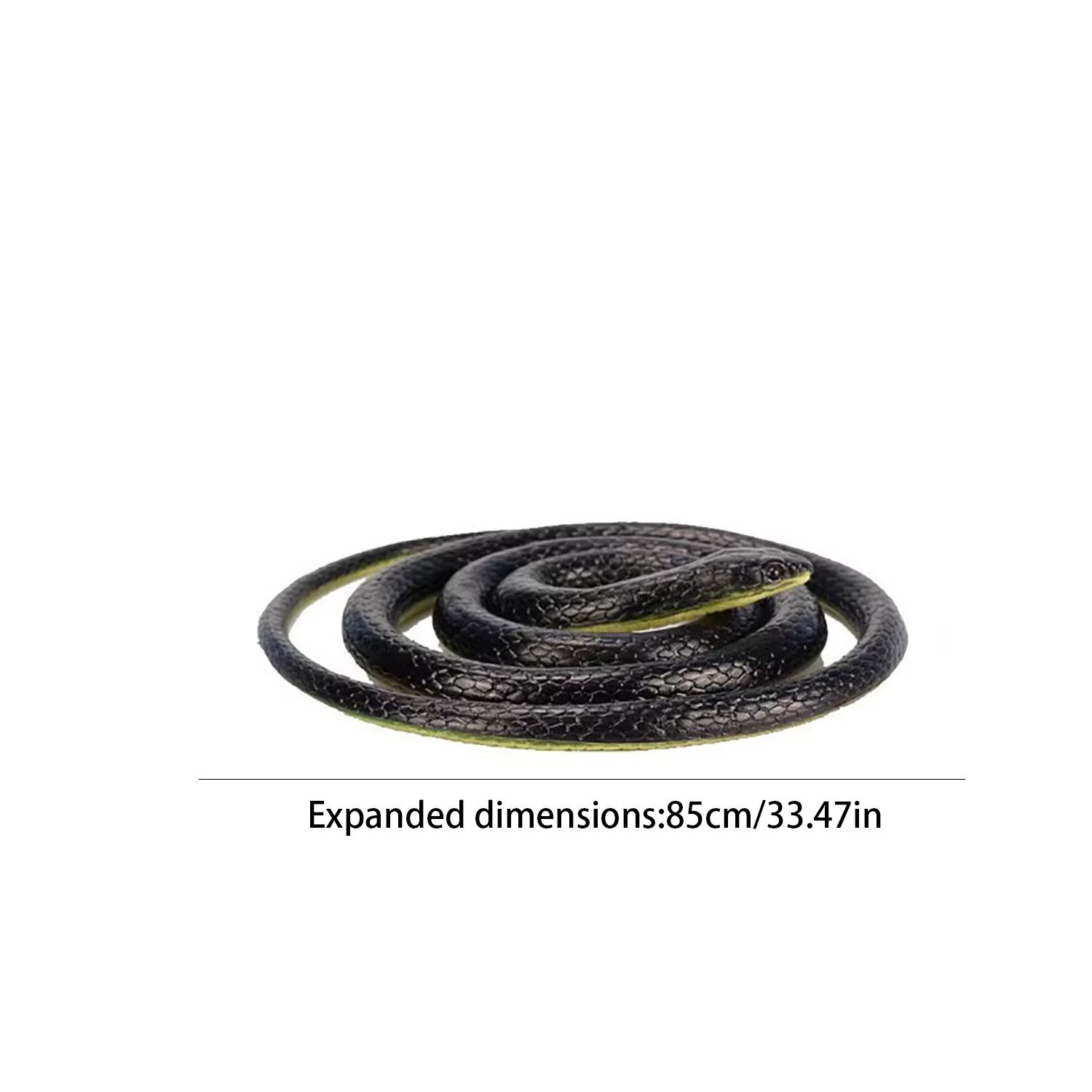 Fake Realistic Snake Lifelike Real Scary Rubber Toy Prank Party Joke For Garden