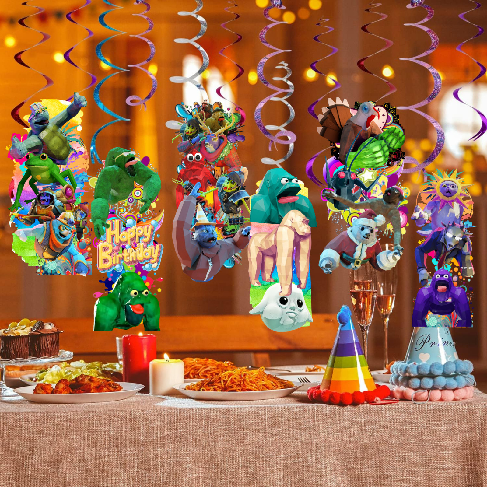 ANIMAL COMPANY PARTY SUPPLIES BIRTHDAY DECORATION BALLOON TABLEWARE CUP PLATE
