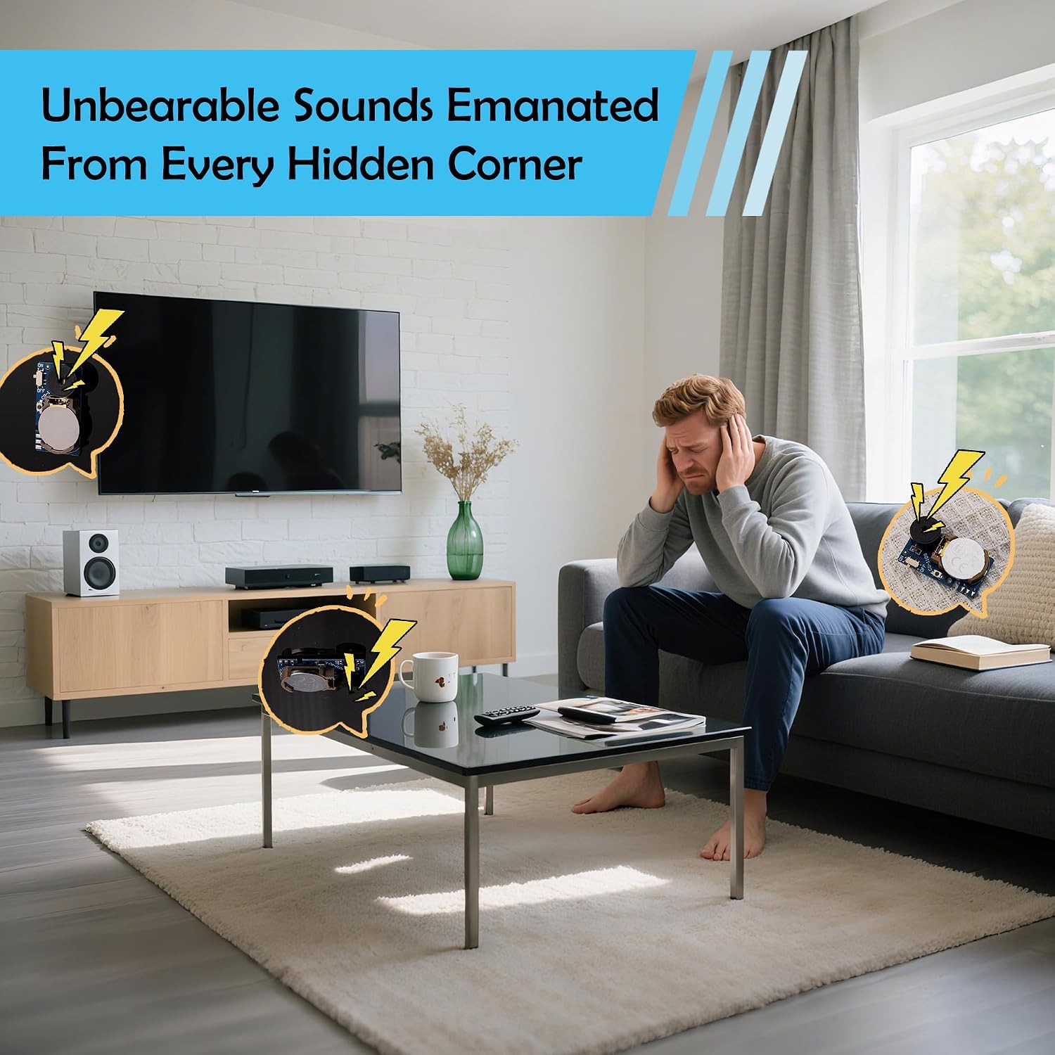 3 Pcs Mini Hidden Prank Noise Maker Cricket Sound Annoying Beeping Gag Device Bl
