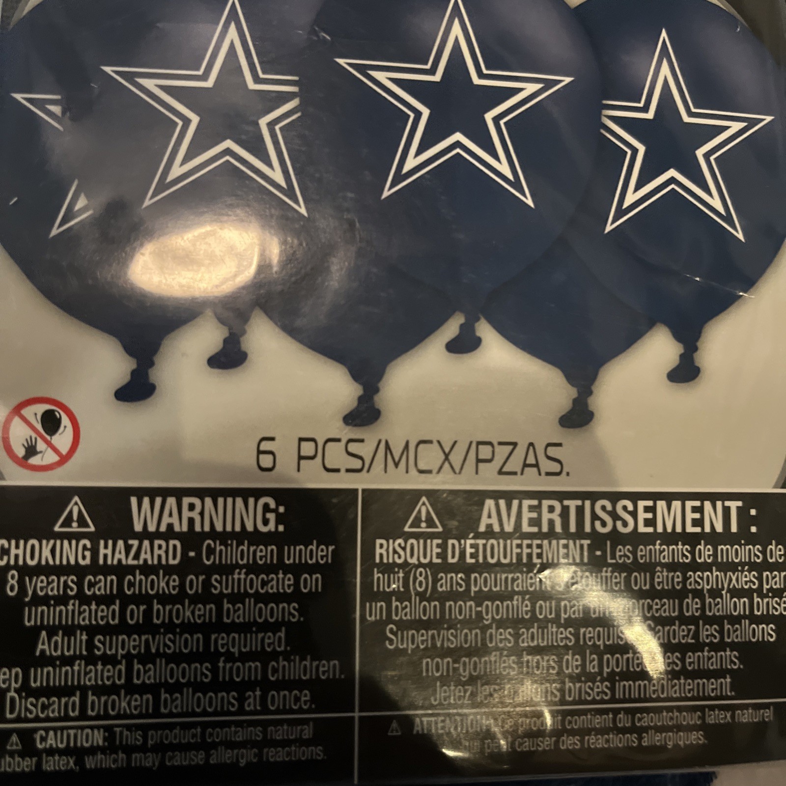 Dallas Cowboys NFL Pro Football Sports Banquet Party Decoration Latex Balloons