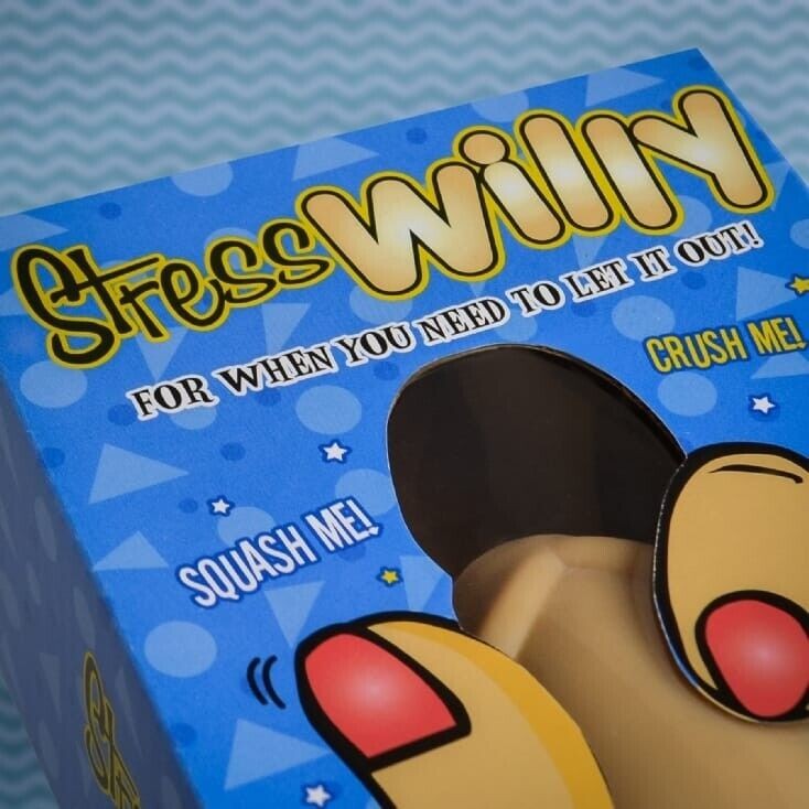STRESS WILLIE Squeeze – Squeezable Relief Pecker Willy Adult Novelty Gag Toy