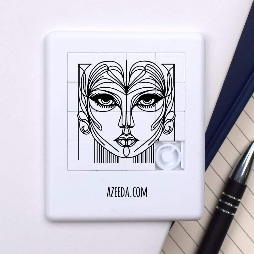 ‘Art Deco Woman Doodle’ Sliding Puzzle (PZ00037477)