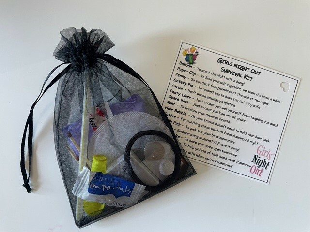 Girls Night Out Survival Kit, Novelty Keepsake, 15 items!!