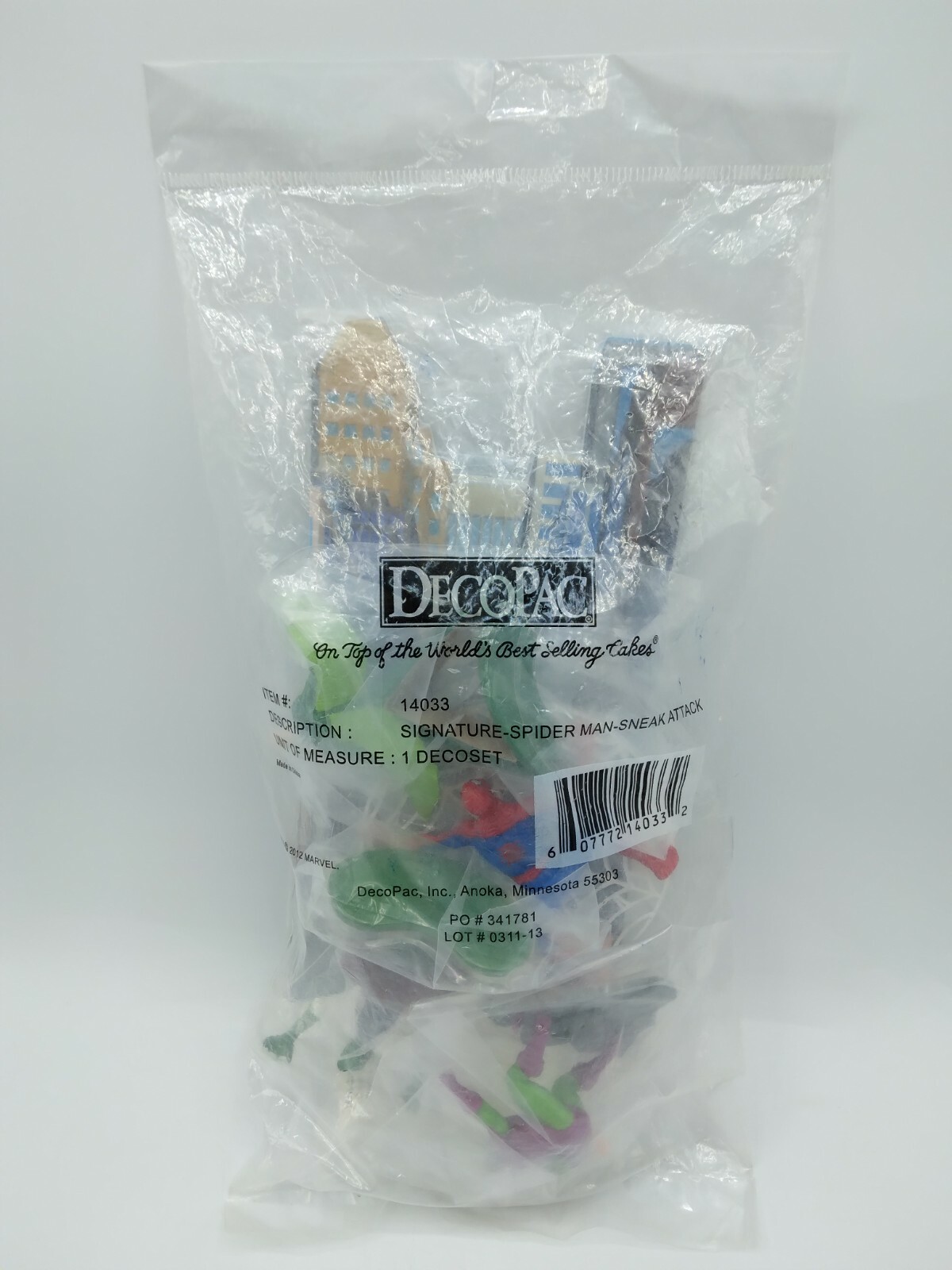 DecoPac Spiderman Sneak Attack Signature Birthday Party Cake Decoration Retired