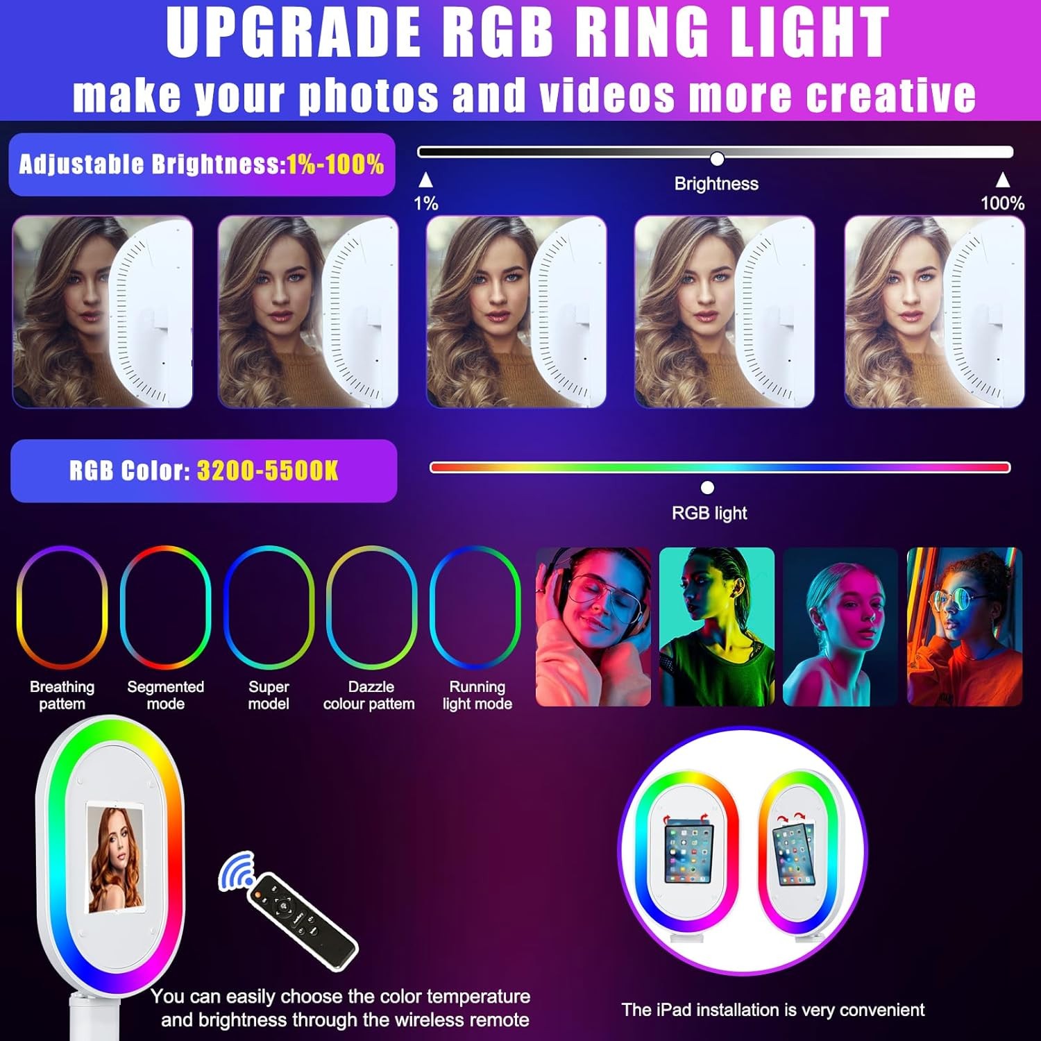 Portable Photo Booth Stand Selfie Photobooth Machine Party Wedding Event Rental
