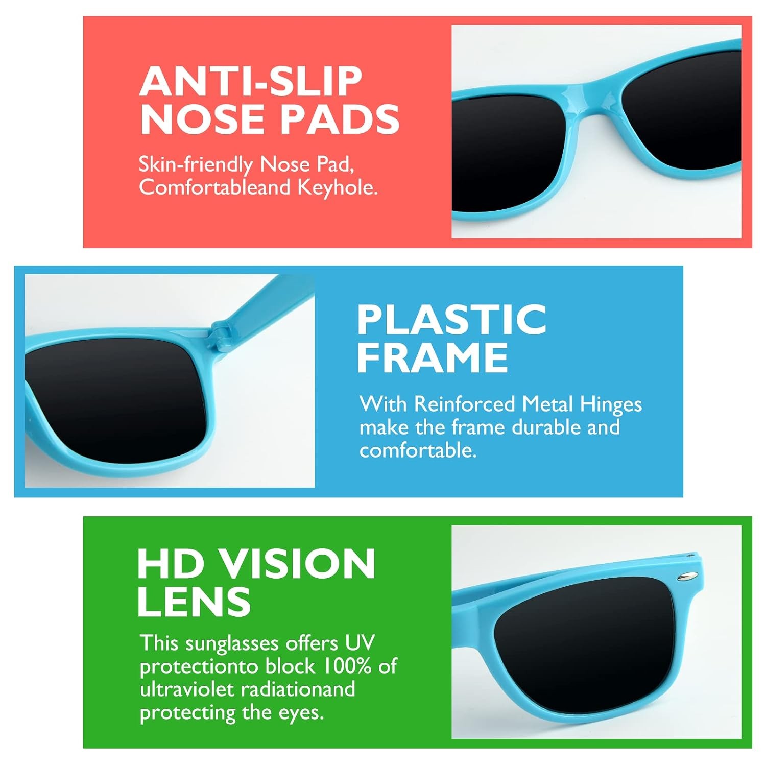 Neon Unisex Sunglasses 10 Pack Party Favors Summer Kids Adult Birthday Gift