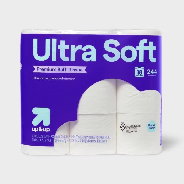 Premium Ultra Soft Toilet Paper – 18 Rolls