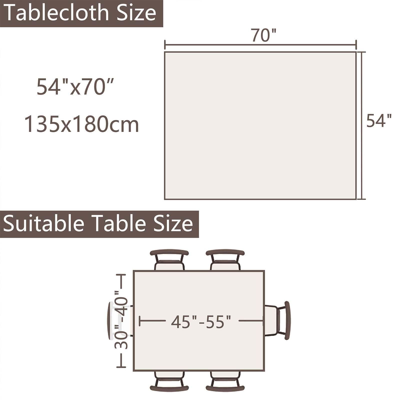SIELUNO Rectangle Table Cloth Rustic Farmhouse Tablecloth Heavy Duty Cotton Line