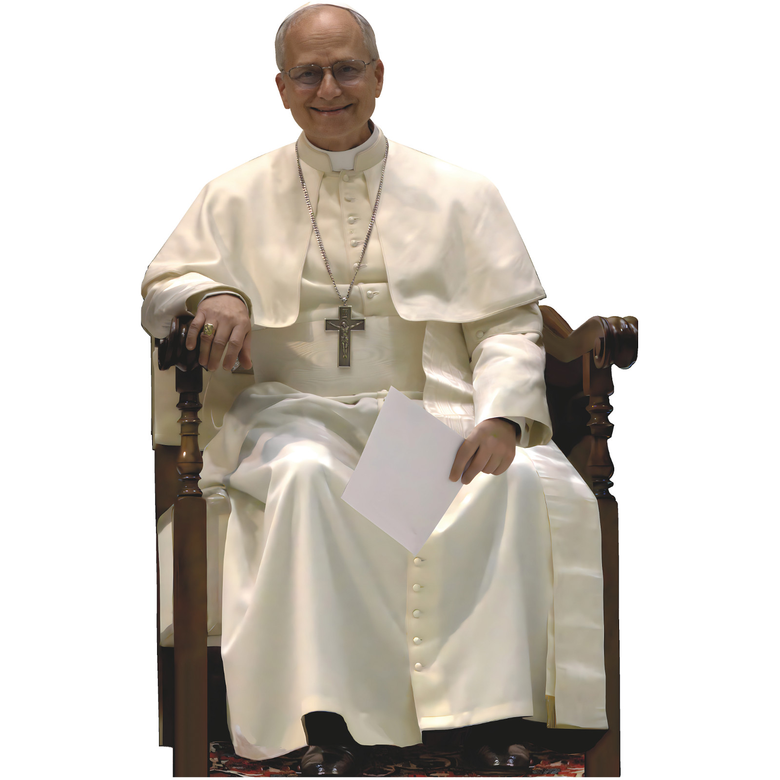 H48846 Pope Leo XIV Sitting Chair Cardboard Cutout Standee Standup