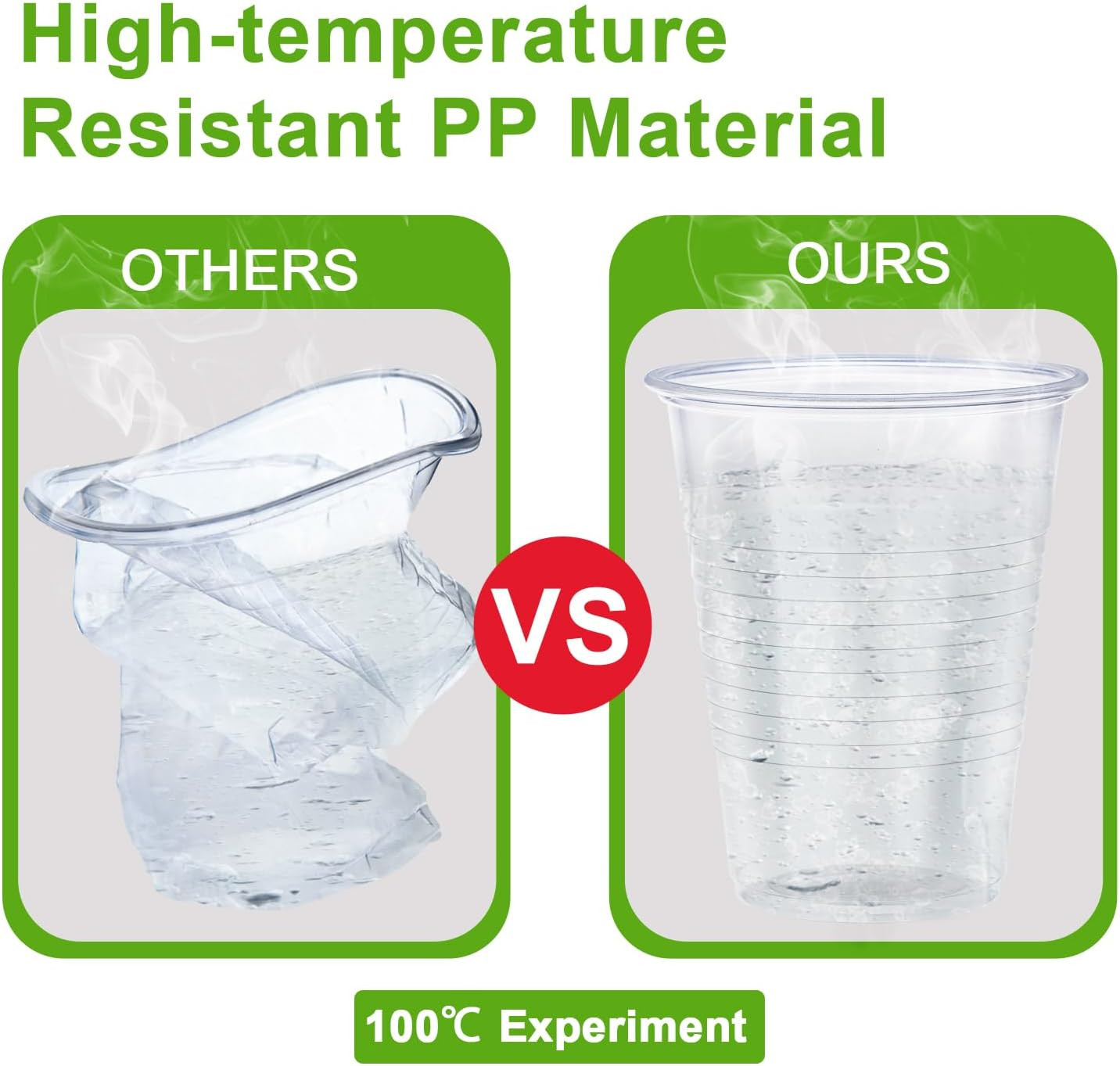 12 Oz Clear Plastic Cups 300 Pack, Disposable Cups,Party Drinking Cup, Cups for