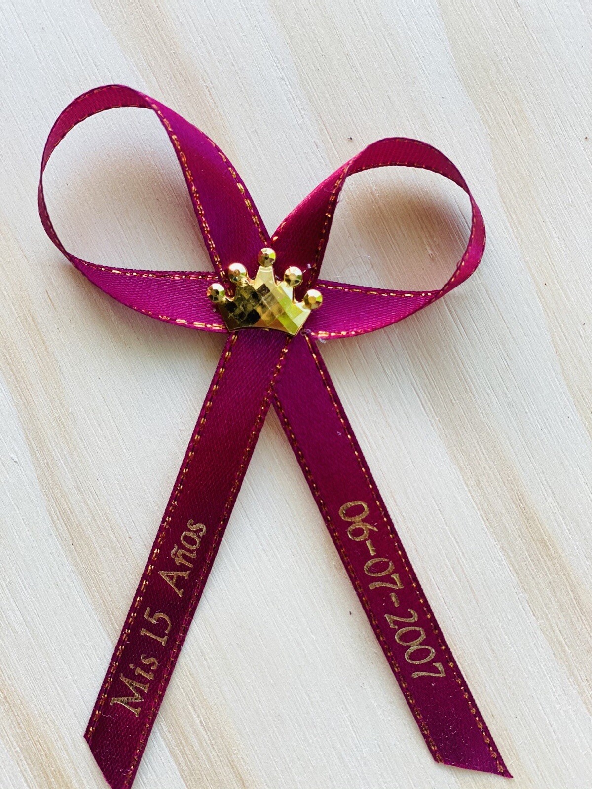 NEW 12-Quinceanera Favors Personalized Ribbons/Recuerdos Para Quinceanera