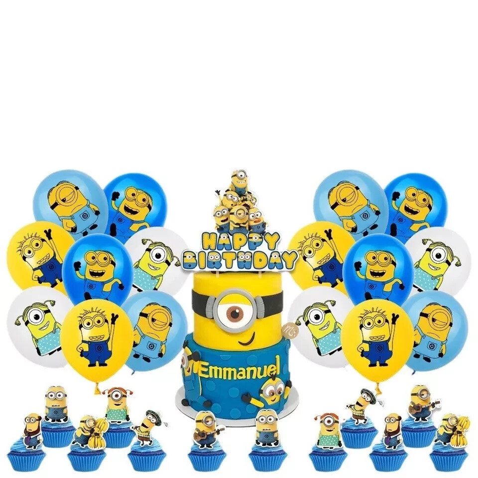 Minions Theme Birthday Party Supplies Kits,for Kids Birthday Party Decoration