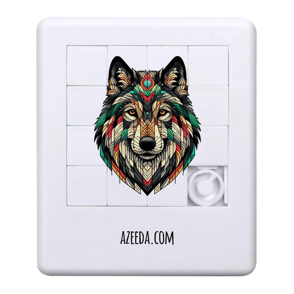 ‘Art Deco Wolf Portrait’ Sliding Puzzle (PZ00041657)
