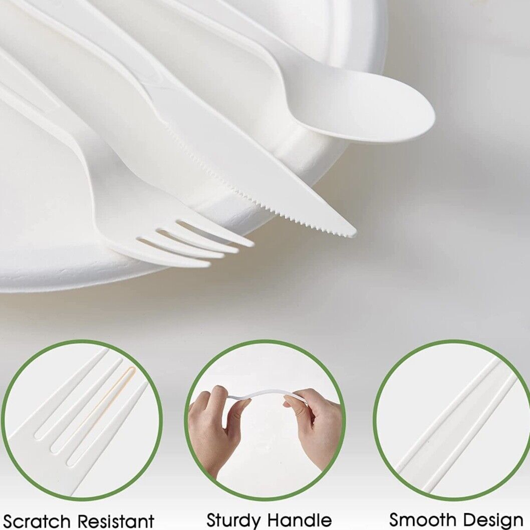 Utensil Plastic Disposable Cutlery Pack Fork Spoon Knife Napkin Salt Pepper Pack