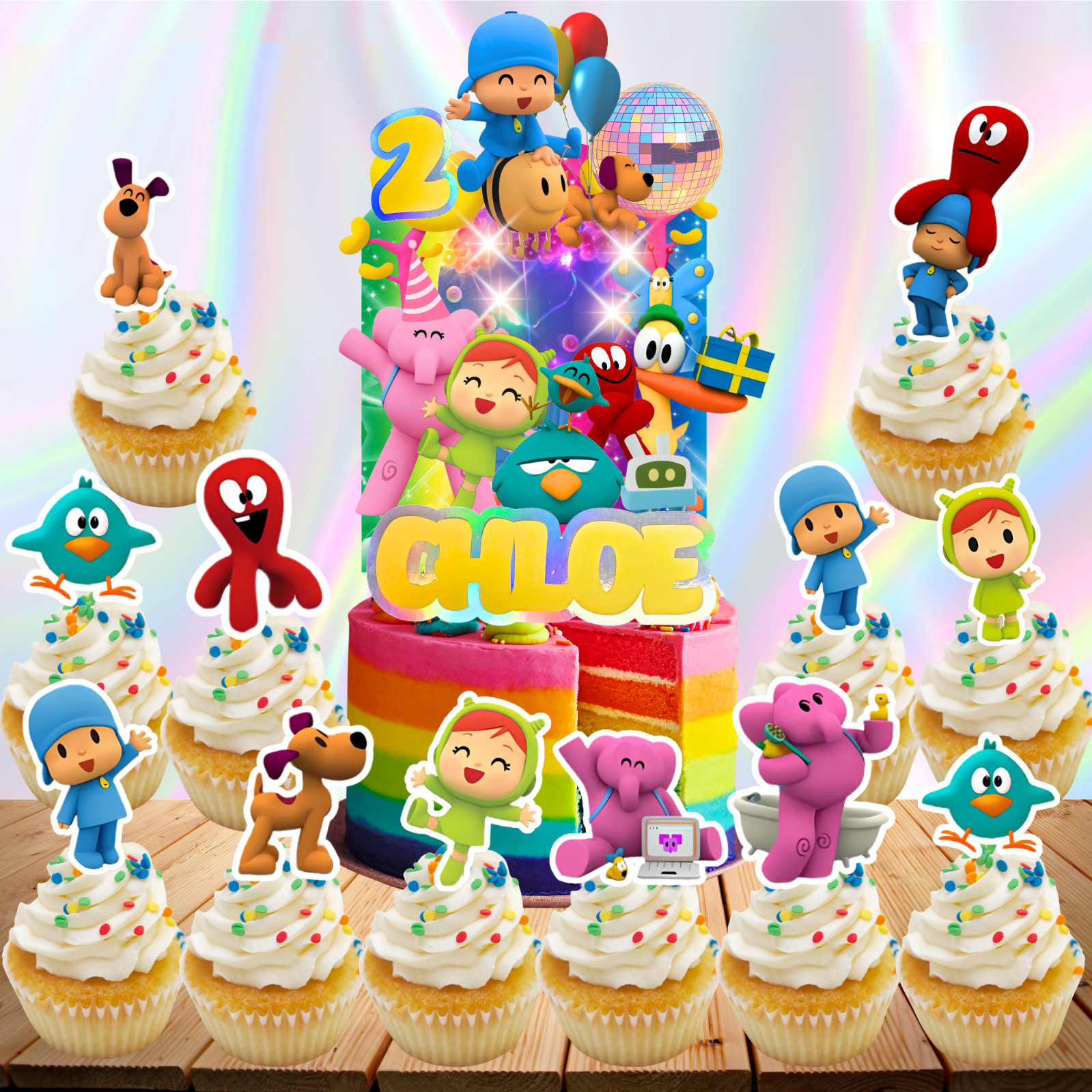 Pocoyo pato birthday party supplies favor centerpiece decoration event theme toy