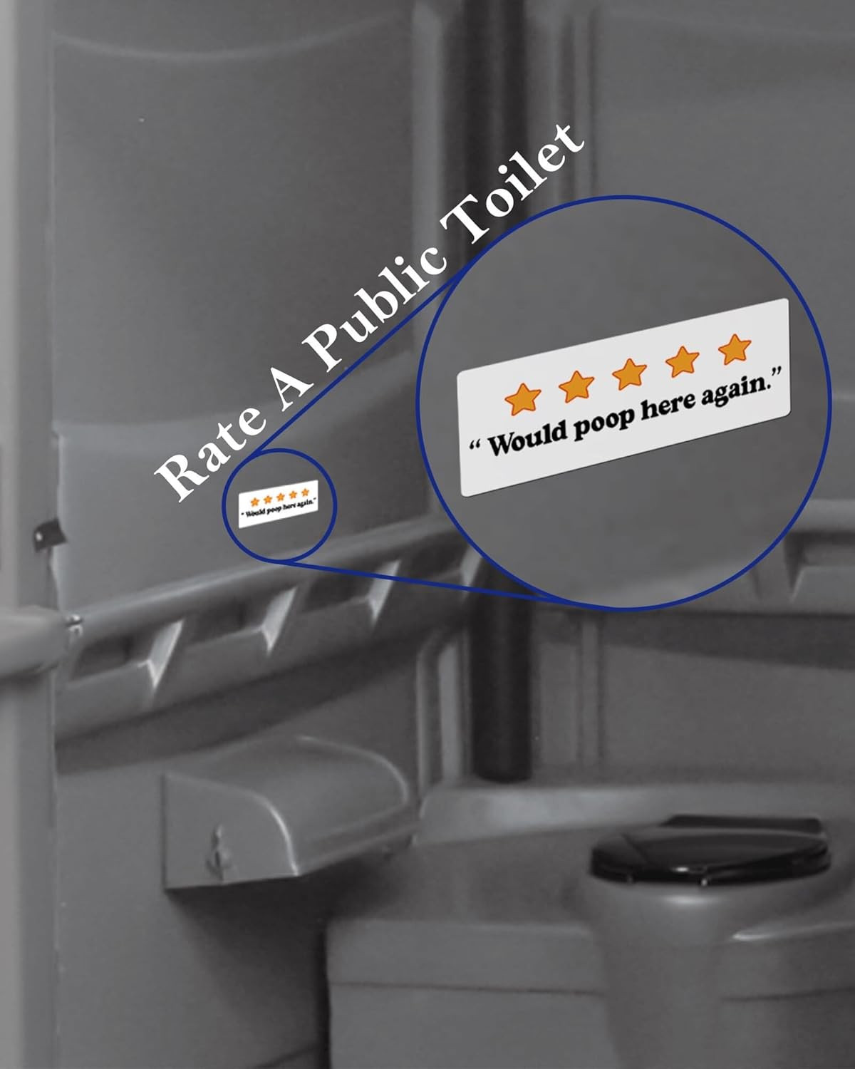 60 PCS Prank Stickers, Gag OSHA Law Stickers for Porta Potty Toilet Restroom, Fu