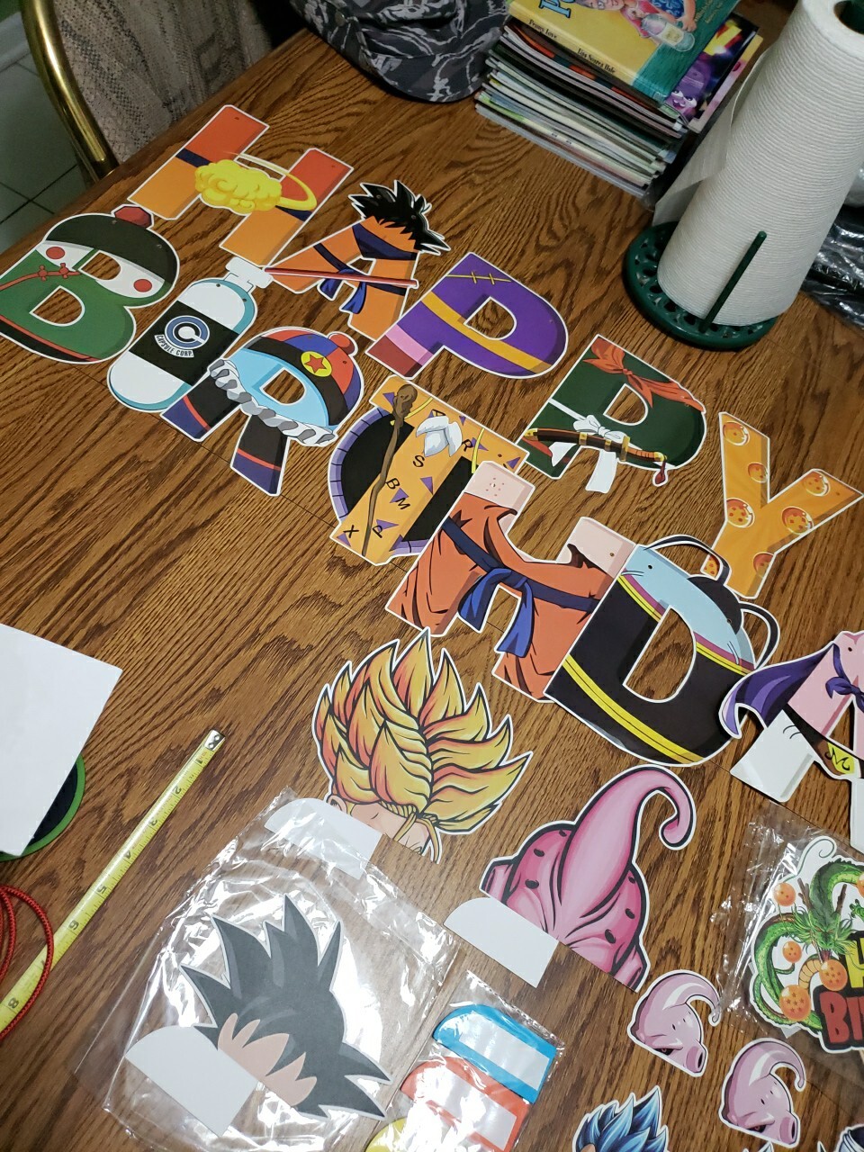 Dragon Ball Z Party Supplies Over 50 Pcs (24 Balloons, 24 Cupcake Toppers) New