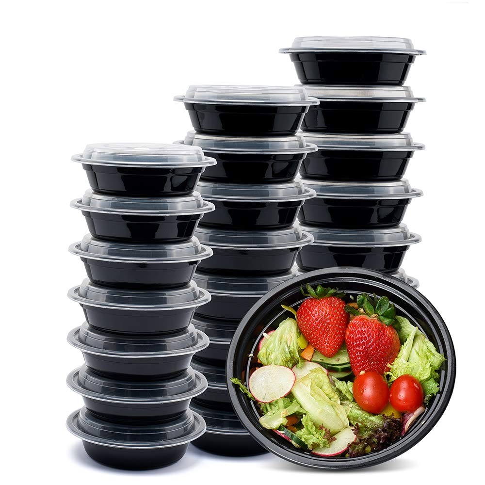 Glotoch 16 oz Meal Prep Containers with Lids (50 Pack) – Reusable & disposable p
