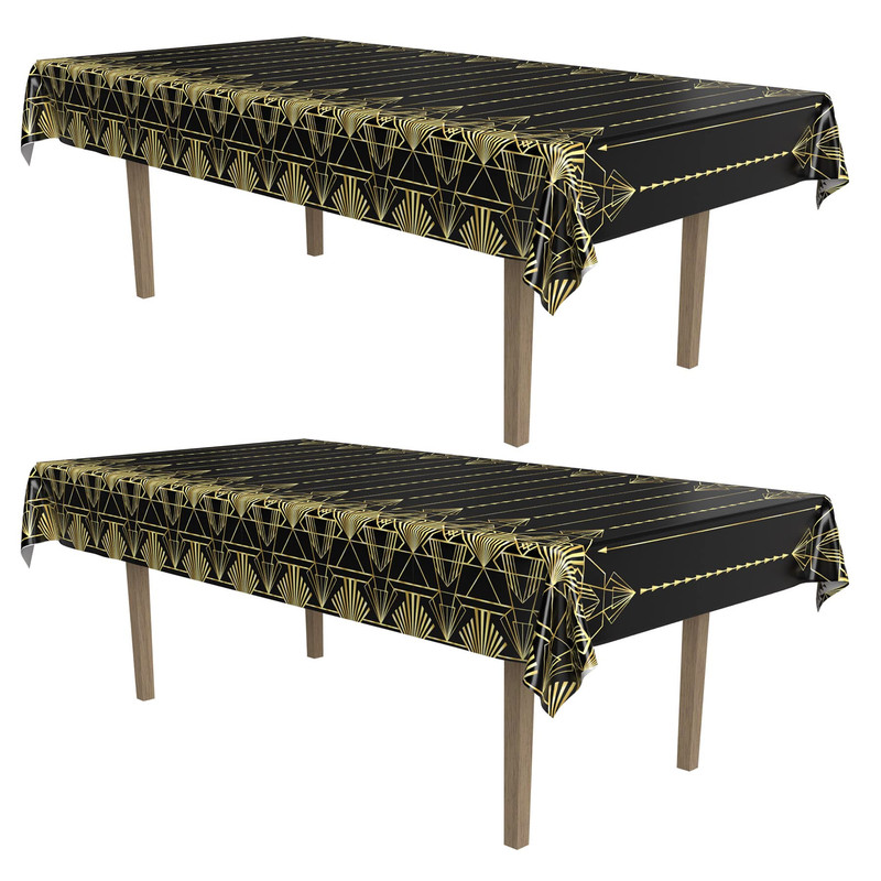 Beistle 2-Count 1920S Tablecover Art Deco Decor Table Decorations For Party