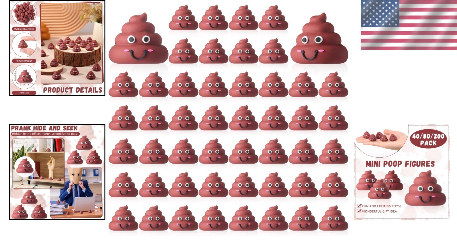 Miniature Poop Figurine Collection