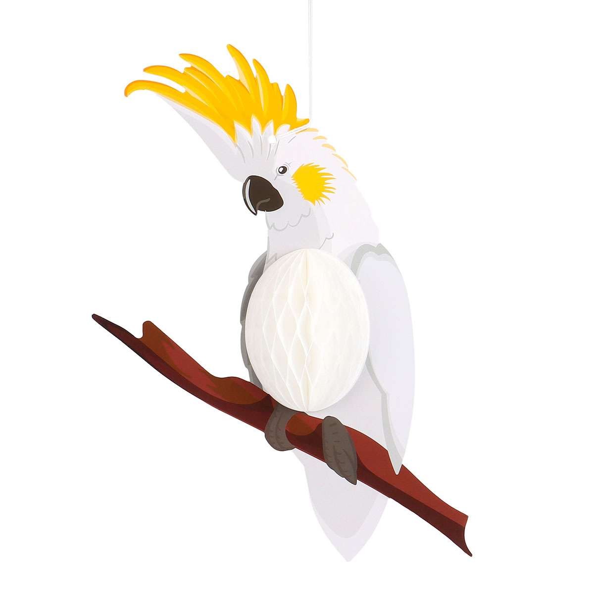 6pcs Tropical Bird Hanging Decoration Parrot Paper Hawaiian Party Bar Wall Decor