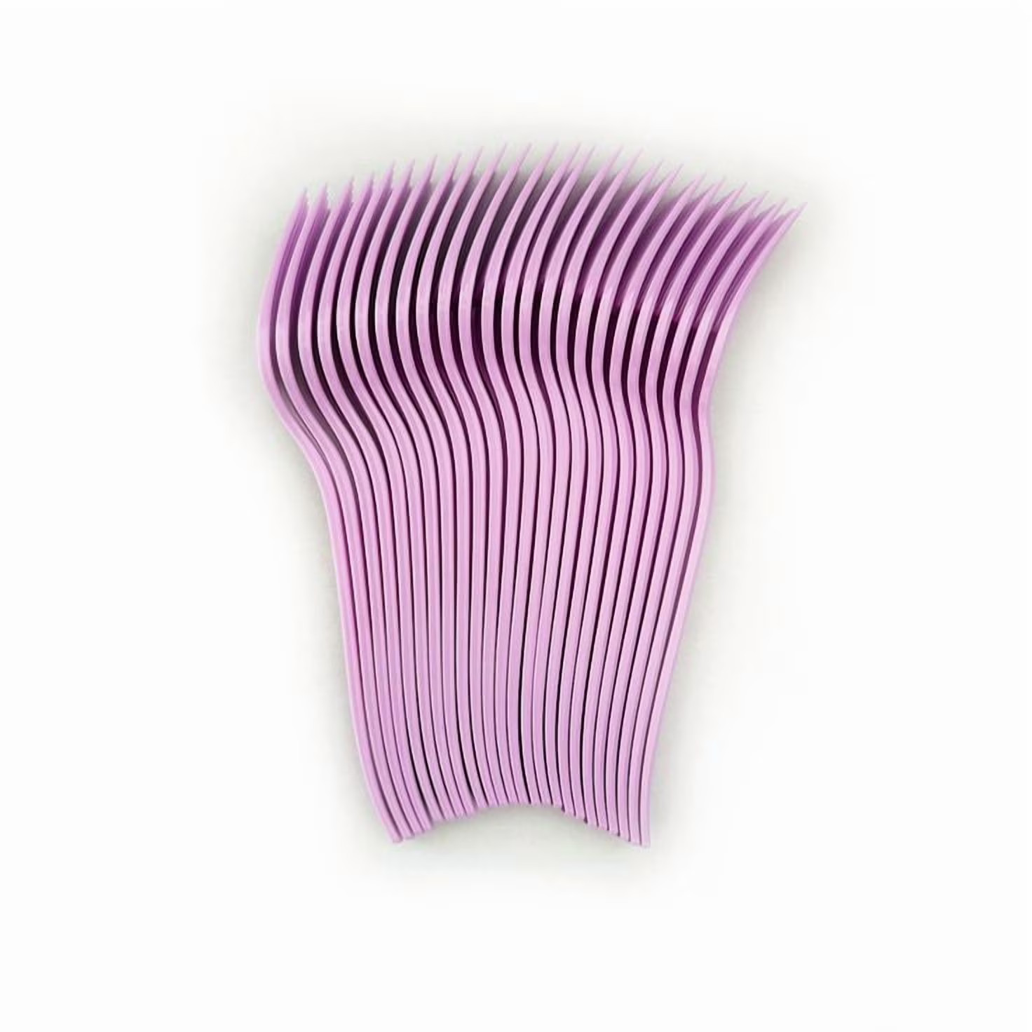Plastic Disposable Forks, Lilac, 24 Pieces, by