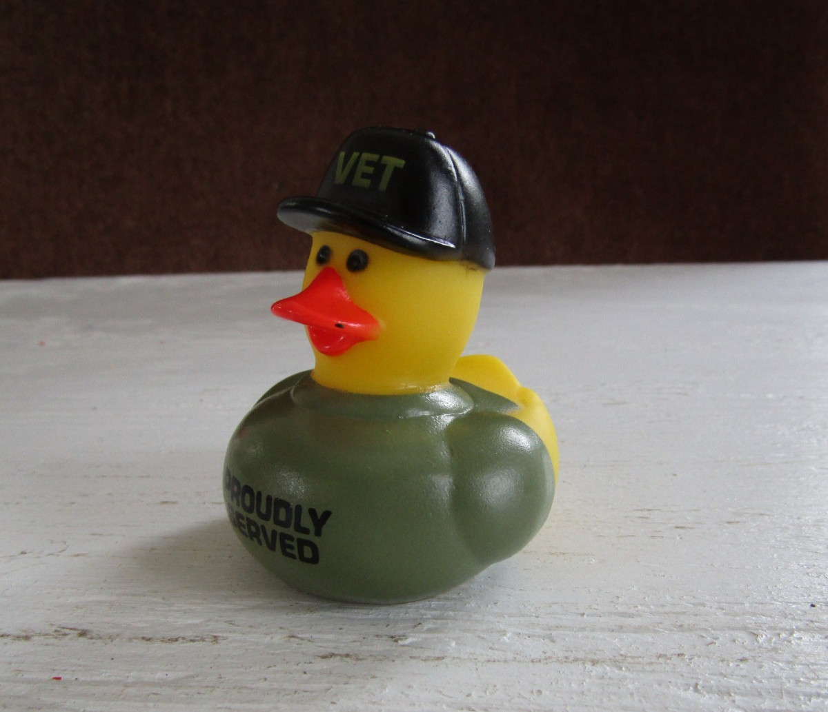 1 x Collectible Rubber Duck Toy- Jeep Duck- Veteran- Vet Proudly Served