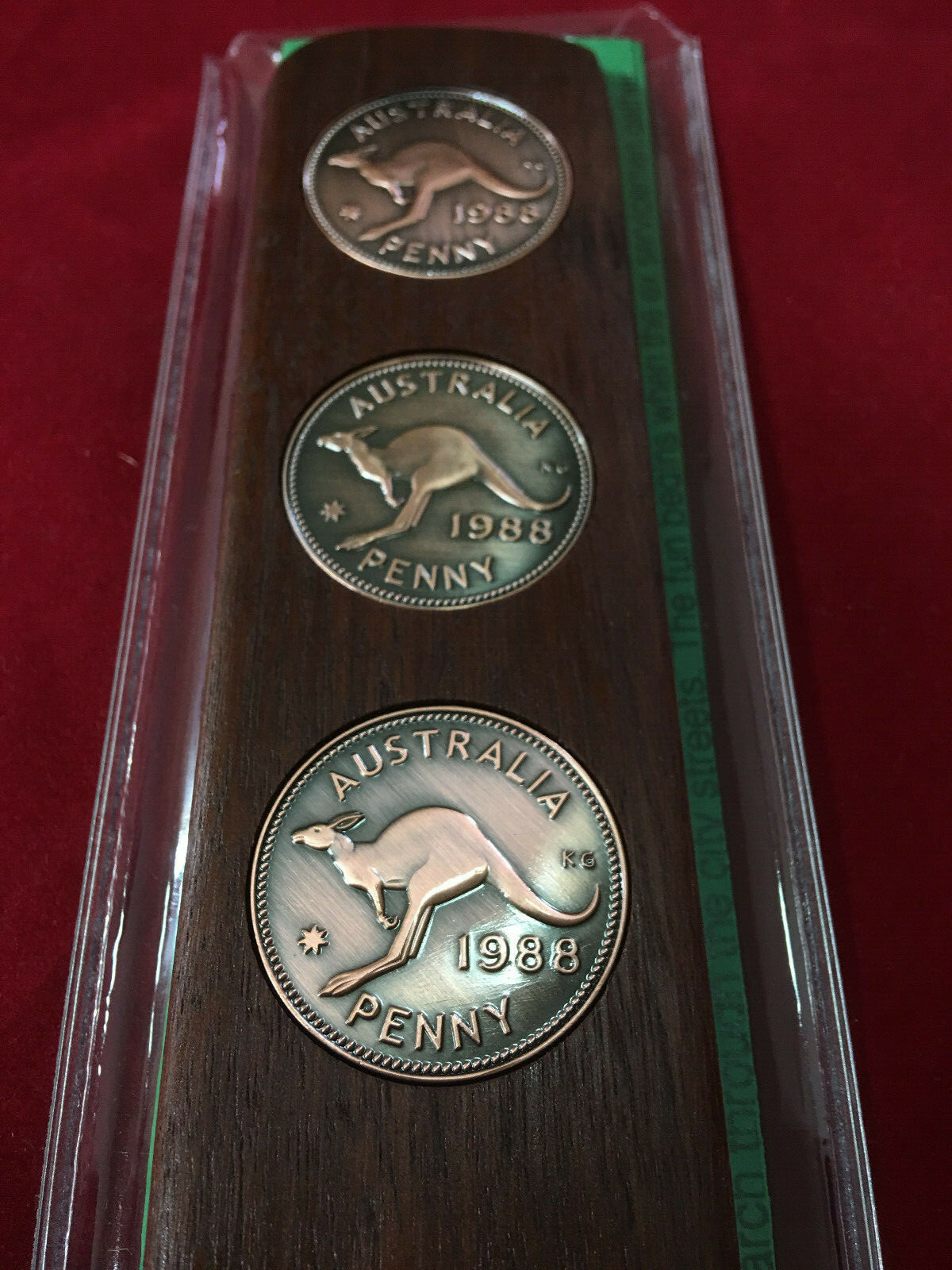 1944 Hardwood Two-Up Game Set Birthday Gift present 1944 Australian Penny two up
